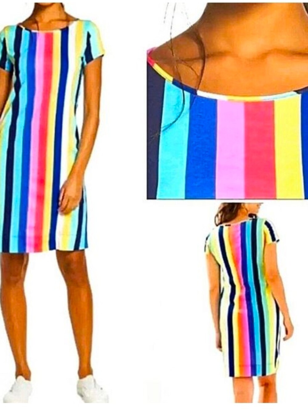 Lilly Pulitzer MARLOWE ADORABLE Cotton Neon Short Sleeve Dress PERFECT SHAPE